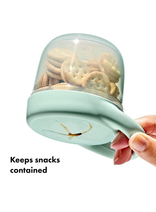 OXO Tot Snack Cup with Lid - 2 Pack, Opal and Dusk - Image 3