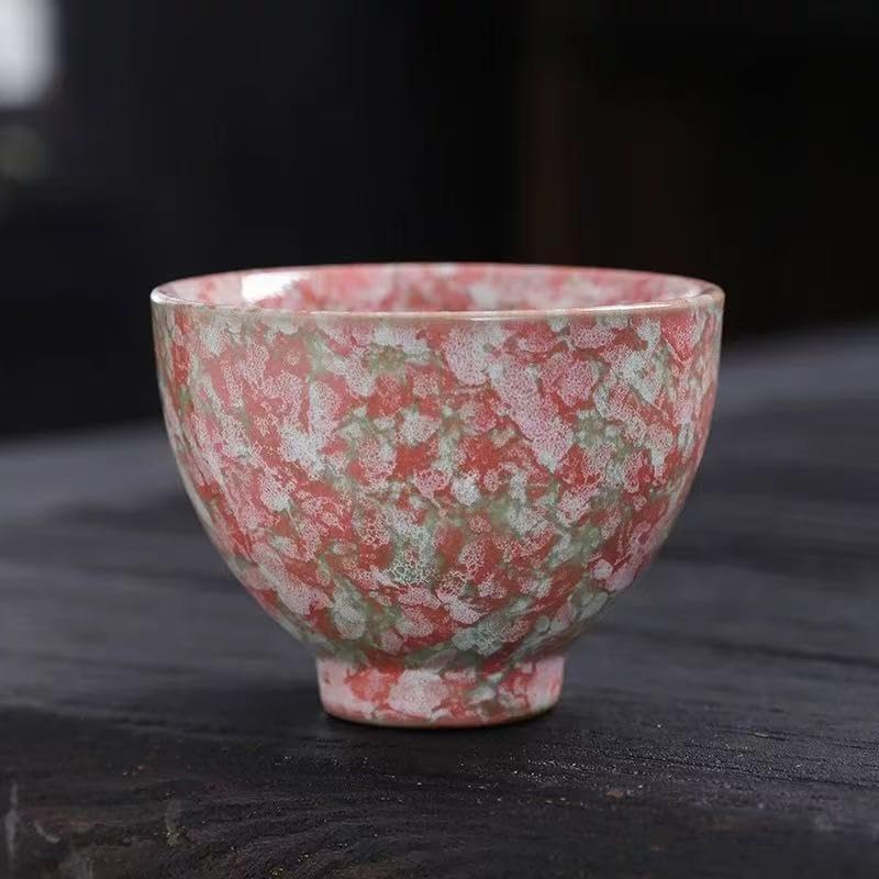 WZHSBSAQ Teacups, Sake Cups Handmade Ceramic Mug Set 2.5 oz (Approx. 70.9 g) 6 Color Earthenware Teacups, Sake Cups (Set of 6) - Image 5