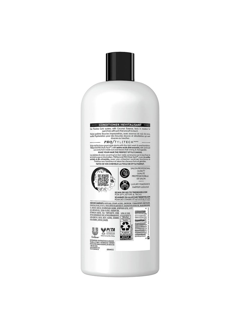 Tresemme TRESemme Unscented Conditioner Flawless Curly Curl Hydration For All Hait Types 28 Oz 1 Count  - Image 2