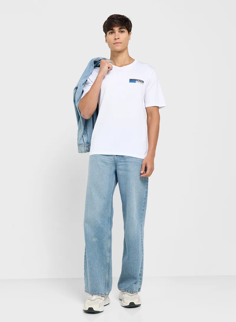 جاك اند جونز Graphic Crew Neck T-Shirt
