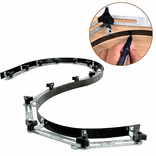 O'SKOOL 107"(2717mm) Flexible Steel Curve Template for Woodworking and Crafts, Transferring Curved Patterns in Wood, and Metal, MAM017 - Image 5