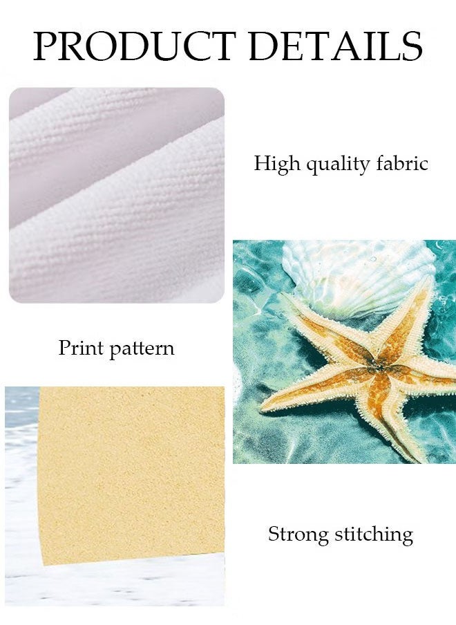 ZVEV Beach Towel Oversized Microfiber Beach Towels for Travel Quick Dry Towel for Swimmers Sand Proof Beach Towels for Women Men Girls Cool Pool Towels Beach Accessories Super Absorbent Towel 70*140cm  - Image 3