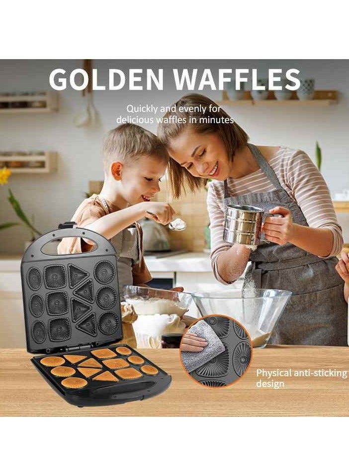 Cookie Maker Machine 1400W with 13 Hole Non-Stick Surface Stable Temperature Control High-Performance Electric Cookie Press, Perfectly Baked Cookies Biscuit Home Baking Parties Special Occasions  - Image 2