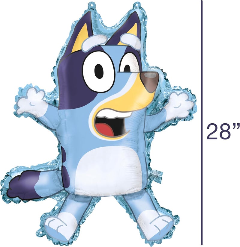 Unique Bluey Birthday Party Supplies  Decorations  Large 28 Foil Bluey Balloon  18 Round Foil Balloon  Sticker - Image 3