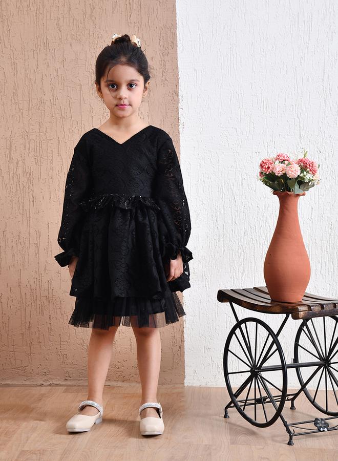 بيلا مودا فستان دانتيل بطبقات - Image 1