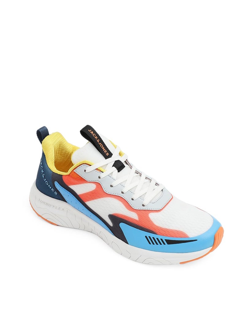JACK & JONES JACK&JONES White Colourblocked Sneakers - Image 4