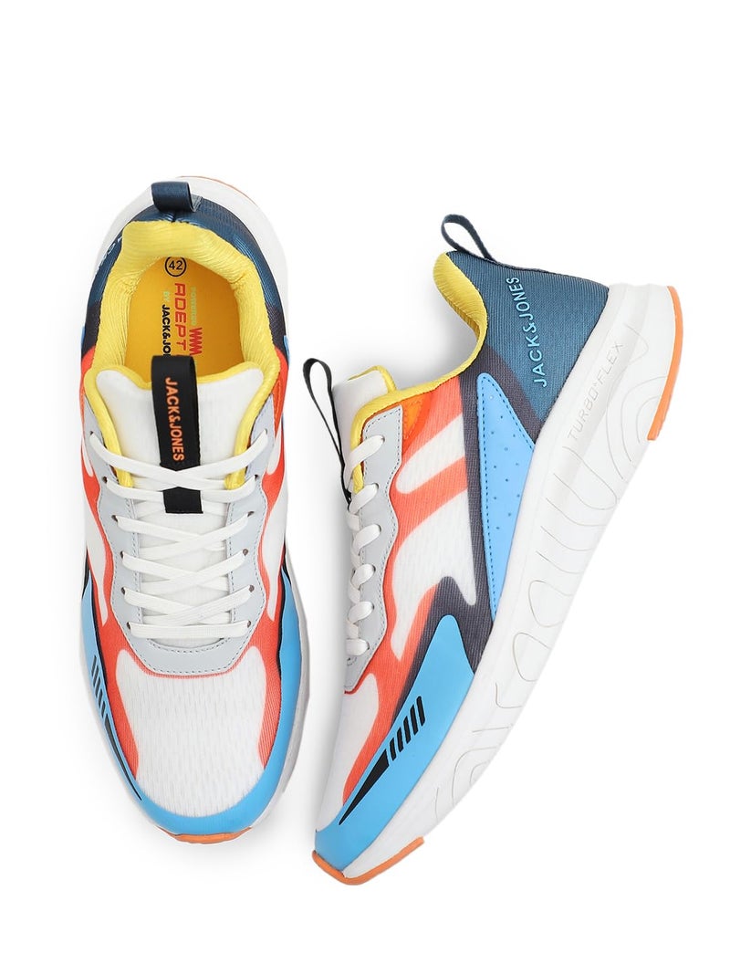 JACK & JONES JACK&JONES White Colourblocked Sneakers - Image 1