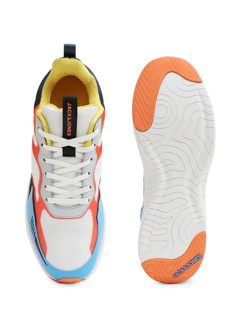 JACK & JONES JACK&JONES White Colourblocked Sneakers - Image 5