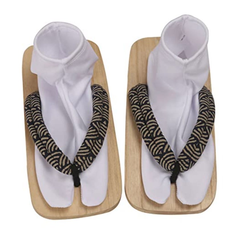 Japanese Tabi Socks Two Toe Non Slip Socks Kimono Anime Cosplay White - Image 5