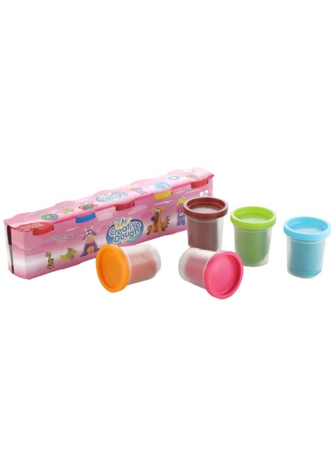 Kids Mandi Kids Mandi 50 g Dough Compound 5 Pcs Case of Colors, Non-Toxic, Assorted, Ages 2 and up, Multicolor  - Image 1