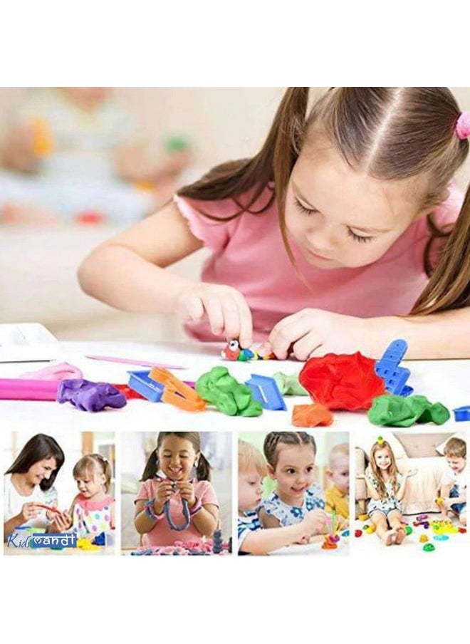 Kids Mandi Kids Mandi 50 g Dough Compound 5 Pcs Case of Colors, Non-Toxic, Assorted, Ages 2 and up, Multicolor  - Image 4