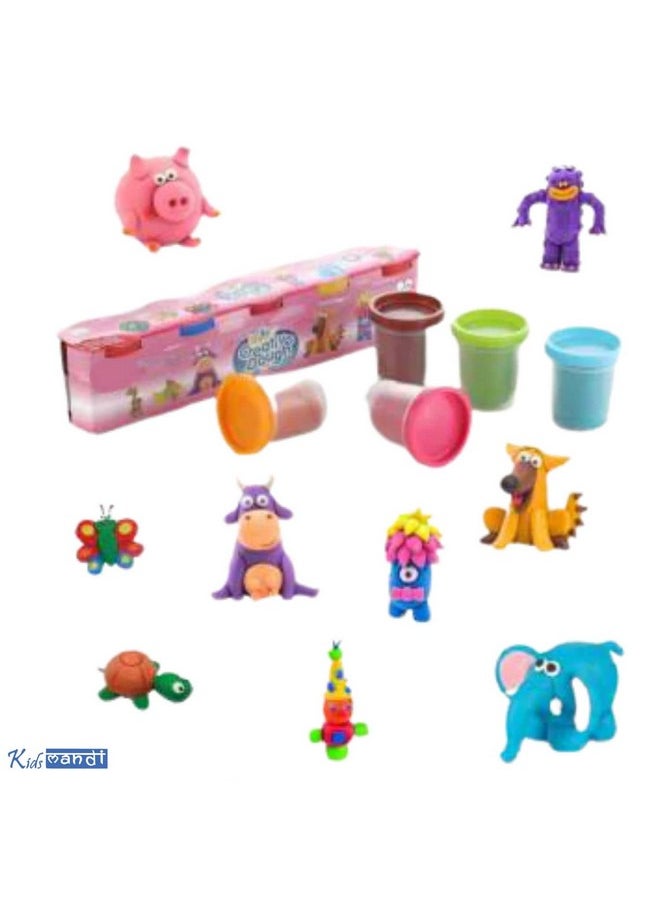 Kids Mandi Kids Mandi 50 g Dough Compound 5 Pcs Case of Colors, Non-Toxic, Assorted, Ages 2 and up, Multicolor  - Image 2