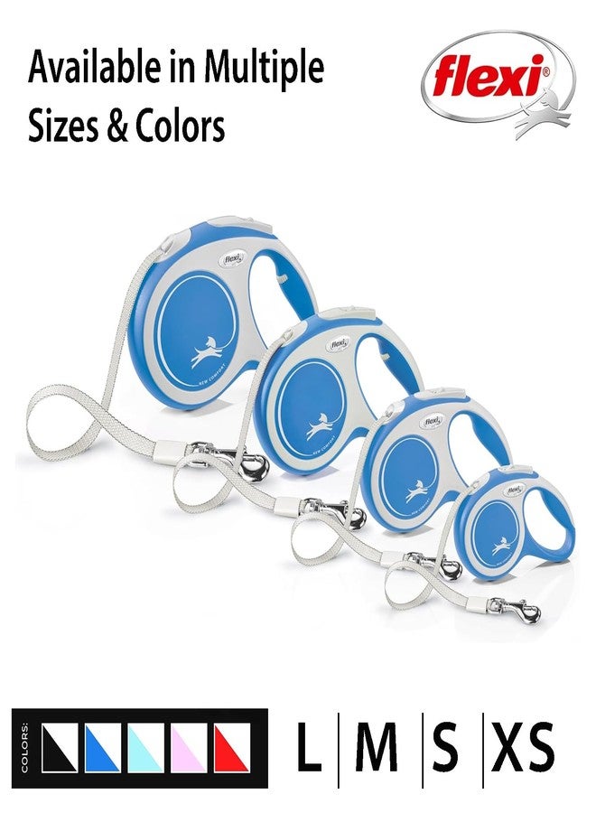 FLEXI New Comfort Tape Retractable Dog Leashes for Medium Dogs Upto 55 lbs. - 16 ft., Blue | Tangle Free Pet Walking Leash with One-Handed Brake, Pause, Lock|German Quality Product - Image 4