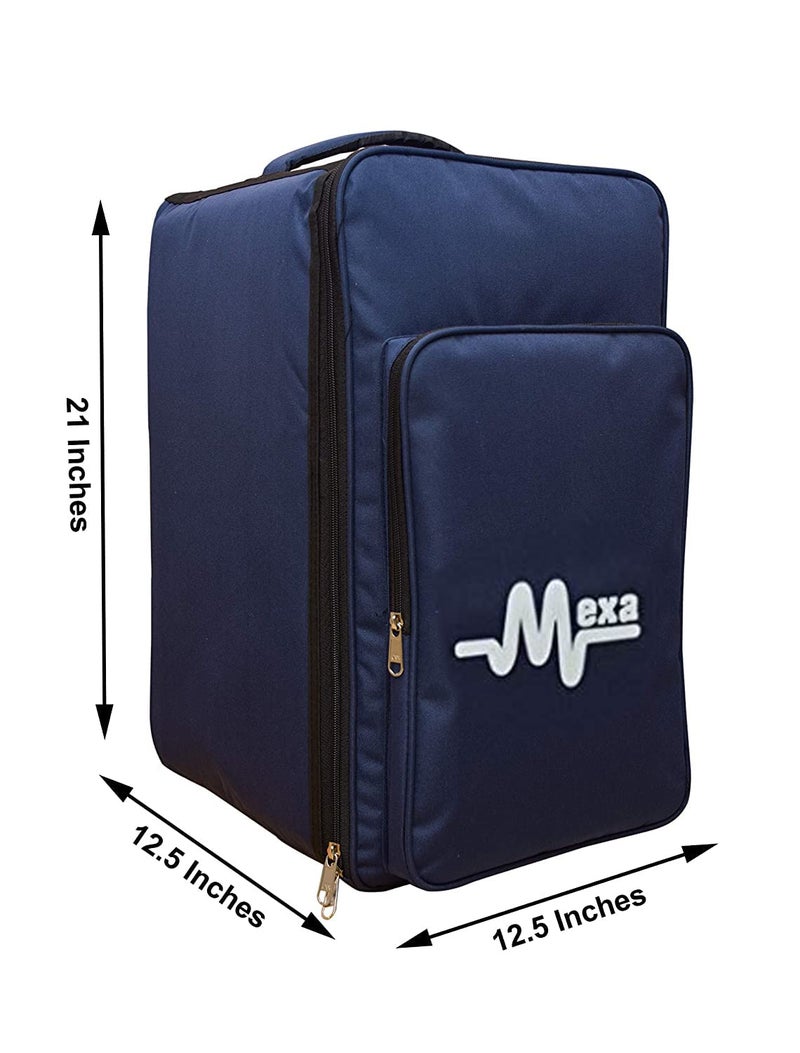 Baritone حقيبة كاجون مائية مصنوعة من قماش مبطن ثقيل مع مقبض حمل وحزام دعم خلفي قابل للتعديل | حقيبة كاجون متعددة الاستخدامات بحجم عالمي (أزرق، 21X18X12 بوصة) - Image 1