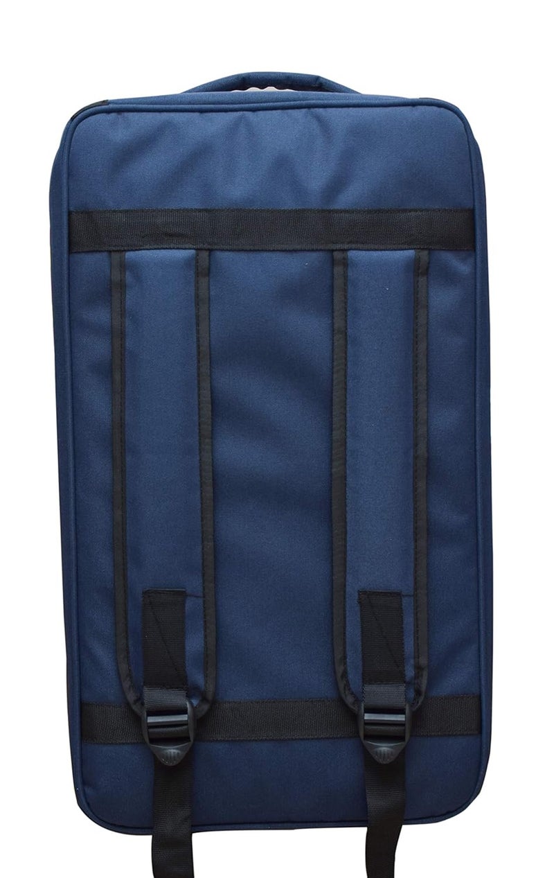 Baritone حقيبة كاجون مائية مصنوعة من قماش مبطن ثقيل مع مقبض حمل وحزام دعم خلفي قابل للتعديل | حقيبة كاجون متعددة الاستخدامات بحجم عالمي (أزرق، 21X18X12 بوصة) - Image 3