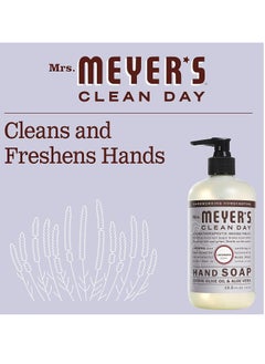 Mrs. Meyer's Clean Day MRS. MEYER'S CLEAN DAY Hand Soap, Made with Essential Oils, Biodegradable Formula, Lavender, 12.5 fl. oz - Pack of 3  - Image 2