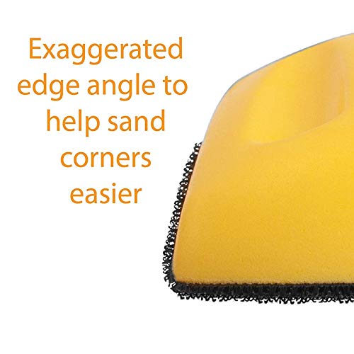 Digital Craft Digital Craft Handing Disc Holder Sandpaper Backing Polishing Pad Hand Grinding Block Hand Sanding Block 150mm 3Pc Holes Sandpaper Sanding Disc Sanding Paper with Hand Gloves  - Image 5