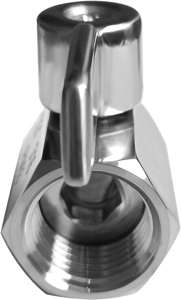 beduan Mini Ball Valve Stainless Steel(316) 3/4" NPT Male x NPT Female Mini Ball Shutoff Valve (NOT for Garden Hose Bib Faucet) - Image 2