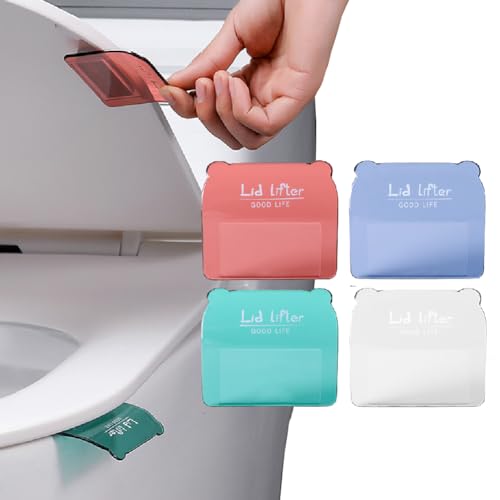 Gozaqe Toilet Seat Lifter,Pack of 6,Toilet Cover Lifter,Toilet Cover Support Lifter,Avoid Direct Contact with the Toilet Lid,Suitable for Home, Office and Hotel Bathroom (Multicolor) (6) - Image 1
