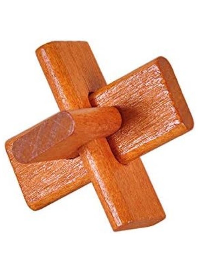 Generic - Wooden Brain Teaser Puzzles 6 Pack 3D Brain Teasers for Adults & Kids Educational and Fun Gift Ideas Mind Puzzles for Adults - Image 1