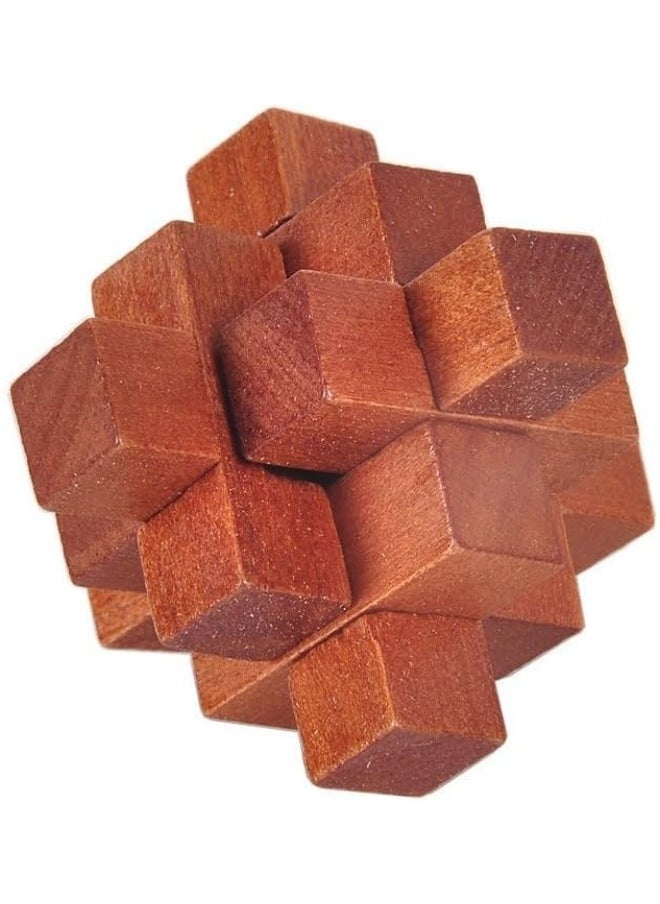 Generic - Wooden Brain Teaser Puzzles 6 Pack 3D Brain Teasers for Adults & Kids Educational and Fun Gift Ideas Mind Puzzles for Adults - Image 1