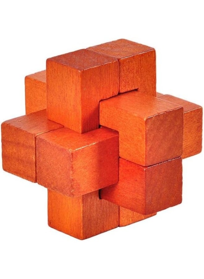 Generic - Wooden Brain Teaser Puzzles 6 Pack 3D Brain Teasers for Adults & Kids Educational and Fun Gift Ideas Mind Puzzles for Adults - Image 1