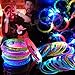 OLUPP 28 Pack Glow Bracelets Glow in the Dark Party Supplies 6 Color LED Light Up Bracelets for Adults Kids Birthday Party Favors Concert New Year Carnival Raves - Image 2