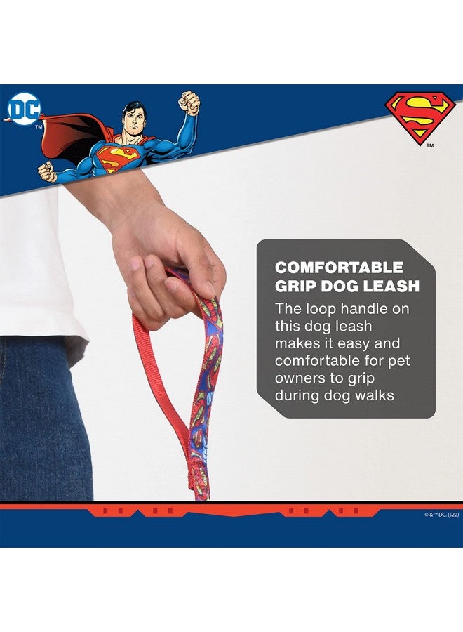 DC Comics Superman 6 Foot Dog Leash (72 inch) | Cute Red and Blue Dog Leash Easily Attaches to Any Dog Collar or Harness | 6 Ft Dog Leash with Superman Design - Image 5