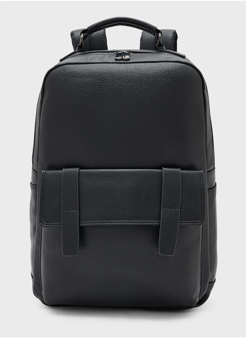 روبرت وود Premium Faux Leather Backpack