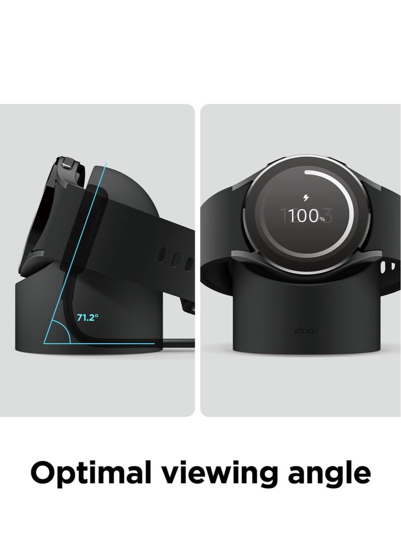 Elago GW2 Charger Stand for Galaxy Watch 5 44mm / 40mm and 5 Pro 45mm - Black - Image 2
