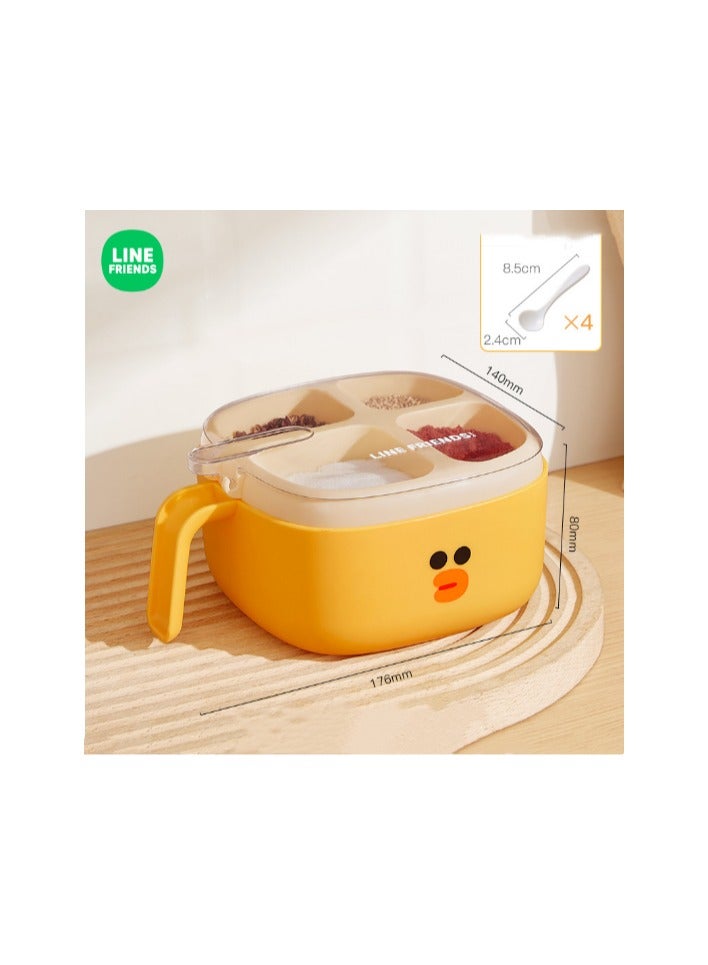 EBMINI Multi Grid Salt Jar Seasoning Jar Seasoning Box 