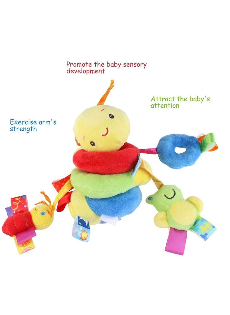 Infant Toys Baby Crib Revolves Around The Bed Stroller Playing Toy Crib Lathe Hanging Baby Rattles Mobile  - Image 5