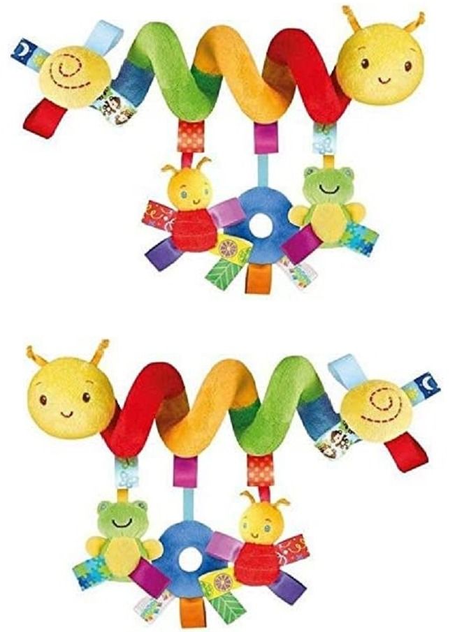 Infant Toys Baby Crib Revolves Around The Bed Stroller Playing Toy Crib Lathe Hanging Baby Rattles Mobile  - Image 1