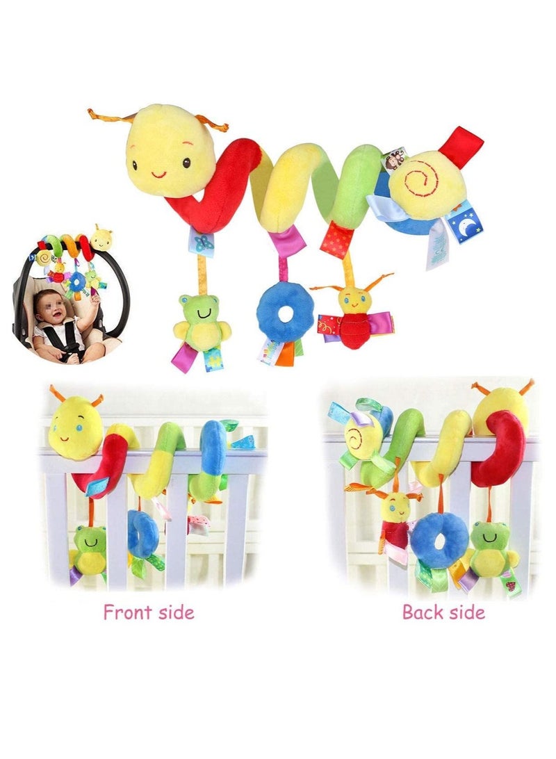 Infant Toys Baby Crib Revolves Around The Bed Stroller Playing Toy Crib Lathe Hanging Baby Rattles Mobile  - Image 4