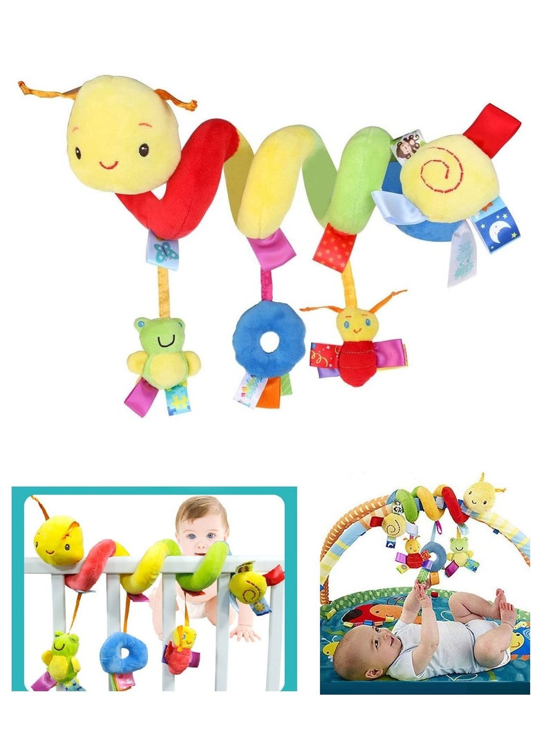 Infant Toys Baby Crib Revolves Around The Bed Stroller Playing Toy Crib Lathe Hanging Baby Rattles Mobile  - Image 2