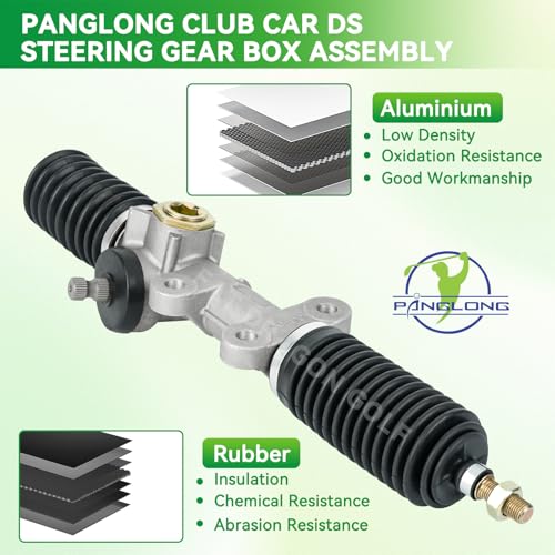 Panglong Club Car DS Steering Rack, Club Car Rack and Pinion, DS Steering Gear Box Suitable for 1984-Up Club Car DS, Carryall, and Turf G&E Golf Cart, OEM# 1012425, 1018783-02, 103601501, 101878302 - Image 2