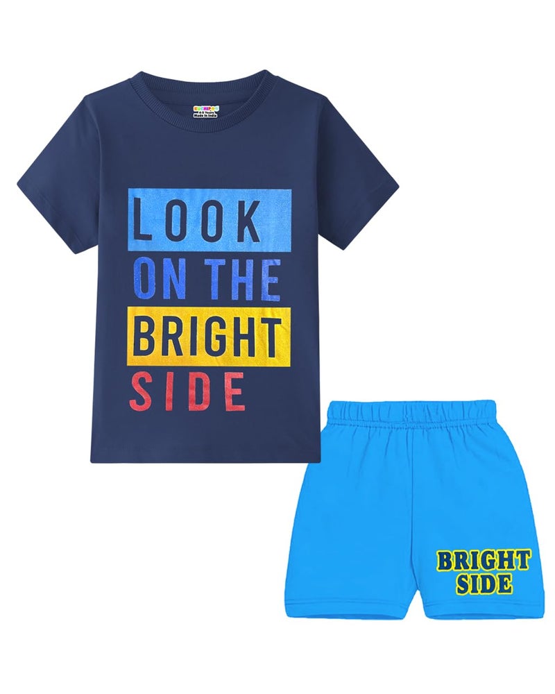 Kuchipoo Boys Regular Fit Cotton T-Shirts and Shorts Set (KUC-NSUT-139, 5-6 Years, Multi-Colored) - Image 5