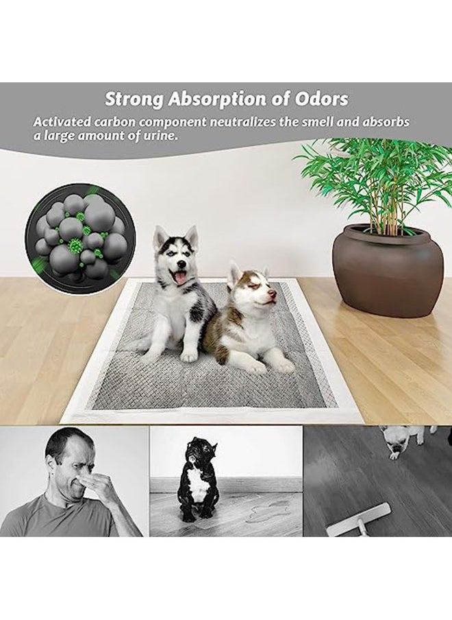 Generic - Upgrade Odor Control Extra Large Charcoal Pee Pads For Dogs 5 Layers Ultra Absorbent Dog Pee Pads Leak-Proof Puppy Training Pads Quick Dry Charcoal Puppy Pads 33*45 100pcs - Image 1