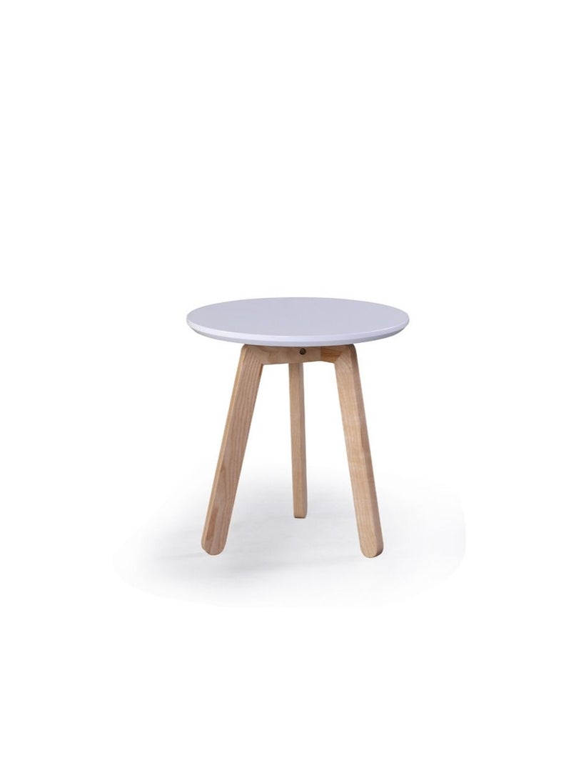Neo Front Round Coffee Table Powder Coated Center Table for Office and Home Center Table Solid Wood legs  - Image 2