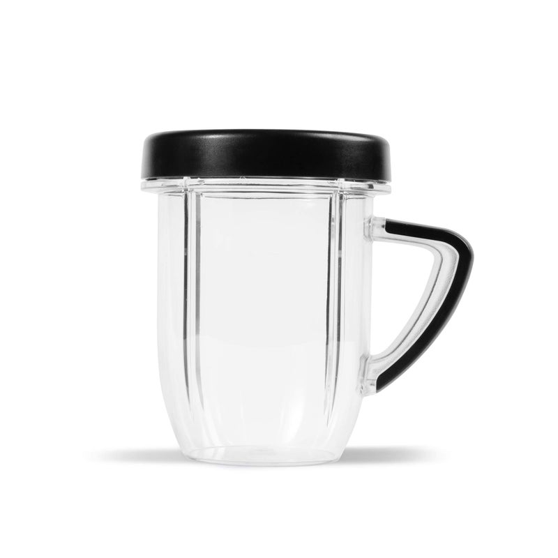 NutriBullet NBMU0272 NutriBullet Rx 30 Oz Short Mug with Lip Ring Black
