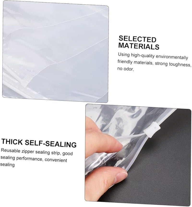 GANAZONO 20 Pack Frosted Reusable Zipper Storage Bags For Clothing Underwear Socks Organizing - Image 5