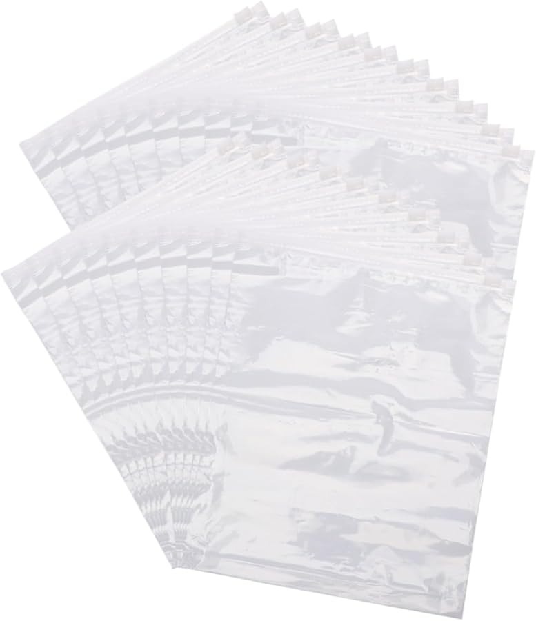 GANAZONO 20 Pack Frosted Reusable Zipper Storage Bags For Clothing Underwear Socks Organizing - Image 1