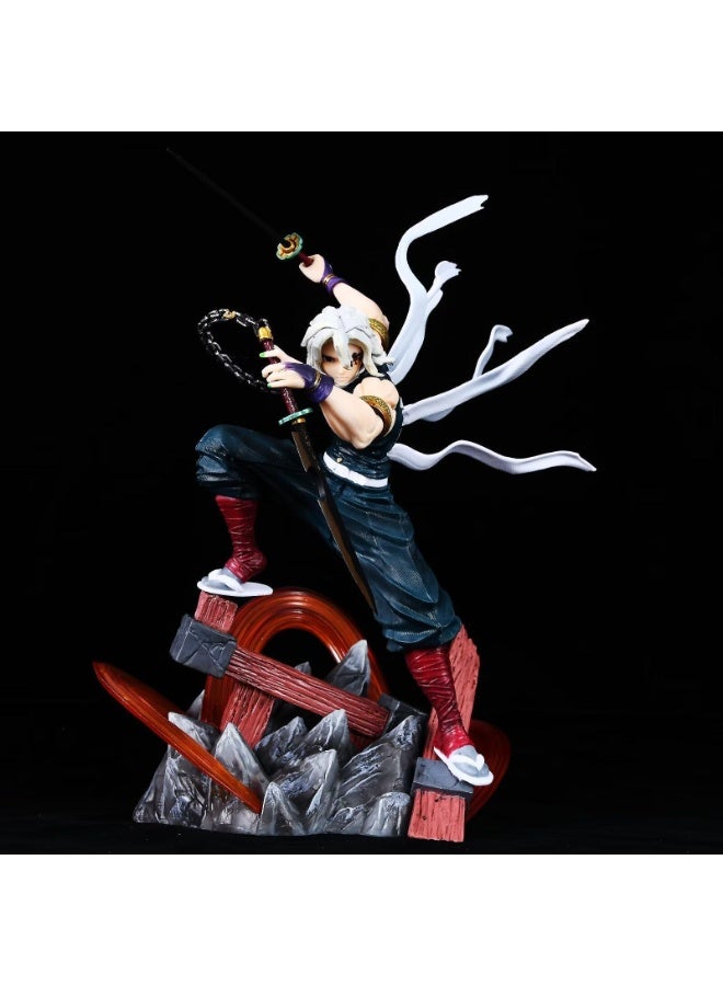 عام شيطان القاتل برأسين منحوتة معركة الصوت العمود أوزوي تينغن شخصية نموذج جمع اللعب الزخرفية هدايا للعائلة والأصدقاء - Image 2