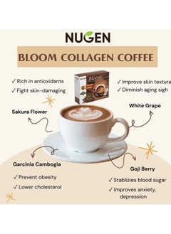 Noggin Bloom Collagen Coffee Organic Collagen Drink for Body Slimming 10 Sachets 10g - pzsku/ZB38471CB750465058E2DZ/45/_/1739869184/39e4c383-7976-4229-aa7c-0fbf9618fddc