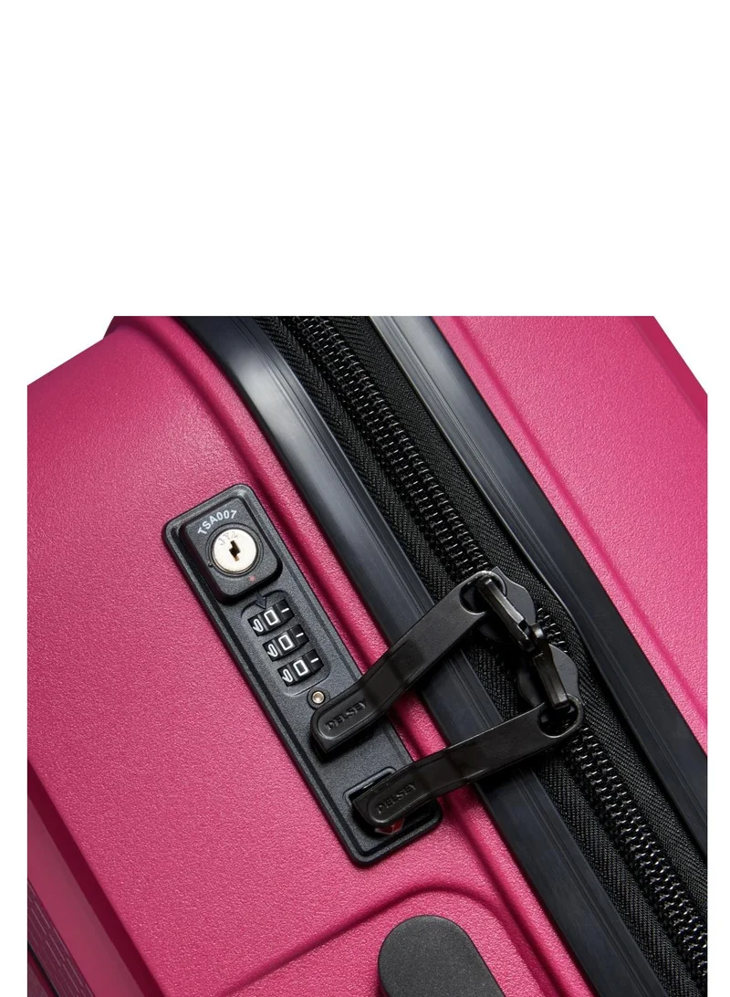 ديلسي _باريس Belmont Plus Non Expandable 55cm Cabin Luggage 4 Double Wheel Trolley Raspberry