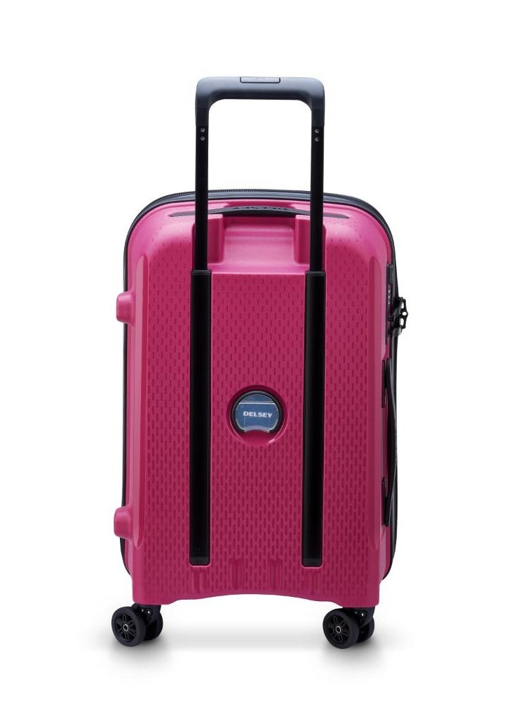 ديلسي _باريس Belmont Plus Non Expandable 55cm Cabin Luggage 4 Double Wheel Trolley Raspberry  - Image 3