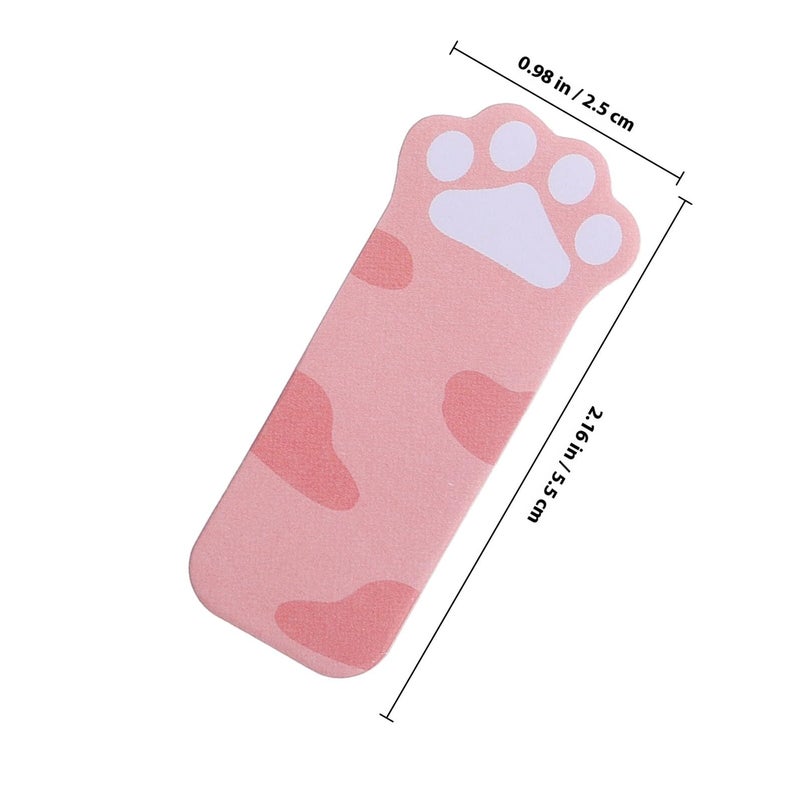 Paw Shaped Sticky Note Pads 6 Sets Colorful Self Stick Memo Paper Smooth Writing For School Office - Image 3