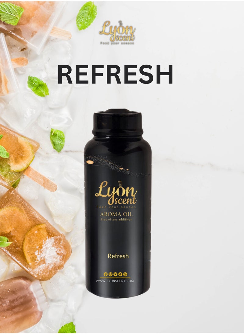 LYON SCENT - Lyon Scent Aroma Oil, 100% Pure Oil, Perfume for Air Freshener, Diffuser Aroma, Fragrance Oil, Air Freshener Oil refill, Essential Scented Oil, Luxurious Scent (REFRESH) - Image 1