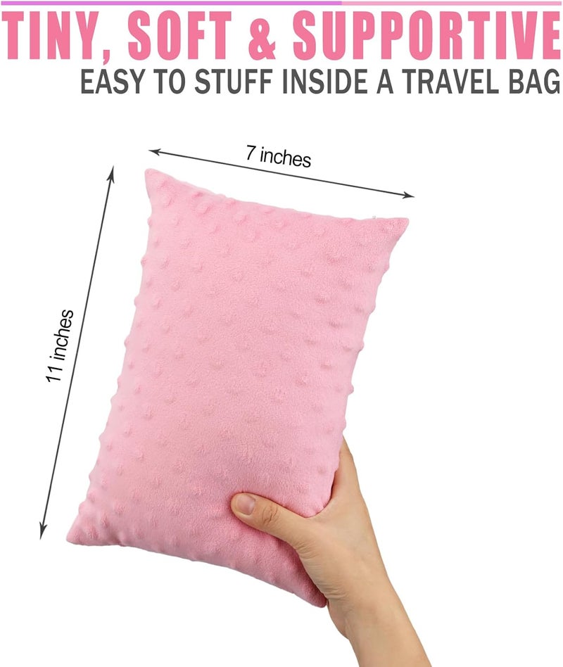 HapiPoppy Soft Knee Pillow Leg Pillows 11" x 7.8" Small Hip Support Pillows Between Legs for Side Sleepers Sciatica Joints Pain Relief Machine Washable Post Surgery Cushion Gifts, Minky Dot Coral - Image 5