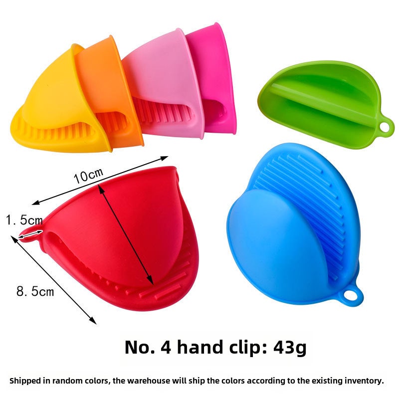 Thick Silicone Heat-Resistant Gloves No. 4 hand clip No. 4 hand clip